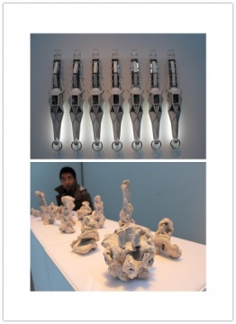 隋建國(下)與李子勛(上)的雕塑
隋建國(下)與李子勛(上)的雕塑