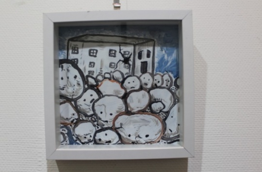 李繼開 《城一》 紙本丙烯 2013年 23x23cm
李繼開 《城一》 紙本丙烯 2013年 23x23cm