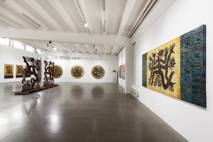 2013年12月任戎2013年個(gè)展“隨心所欲”展覽現(xiàn)場
