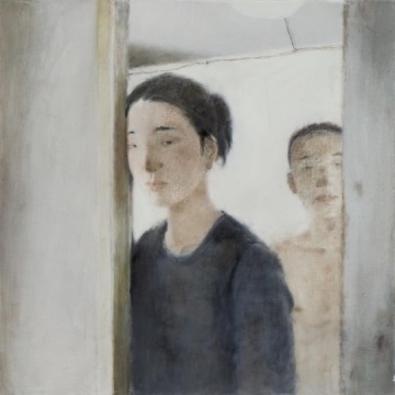 夏禹 《情侶》70 × 70 cm 木板坦培拉 2011
夏禹 《情侶》70 × 70 cm 木板坦培拉 2011