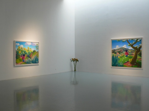 童真的“舞臺” 馬丹第三回個(gè)展在艾米李畫廊展出
