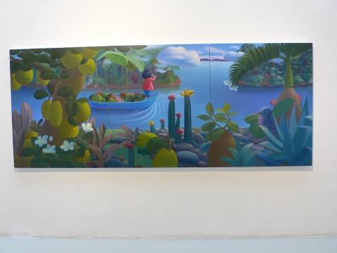 童真的“舞臺” 馬丹第三回個(gè)展在艾米李畫廊展出