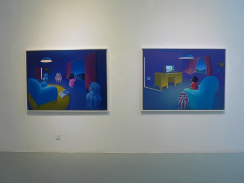 童真的“舞臺” 馬丹第三回個(gè)展在艾米李畫廊展出