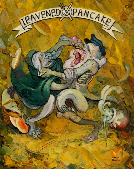 《孝母與餅》布面油畫150X120cm 2013
