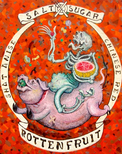 《鹽與糖》布面油畫 150X120cm 2013
