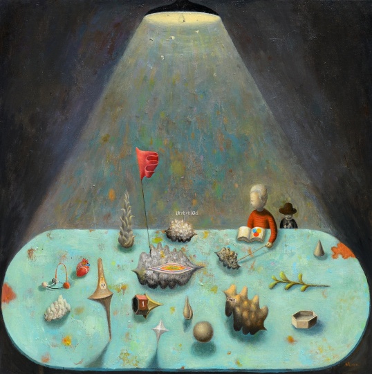 《標(biāo)本》80x80cm  布面丙烯  2012
