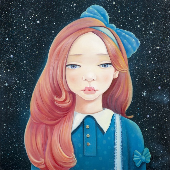 《星空》 50 x 50cm  布面油畫  2013
