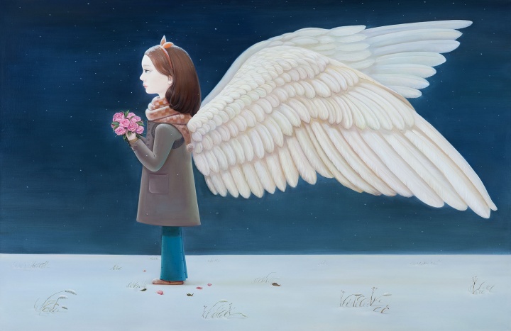 《不遠(yuǎn)處》 200 x 130cm 布面油畫  2014