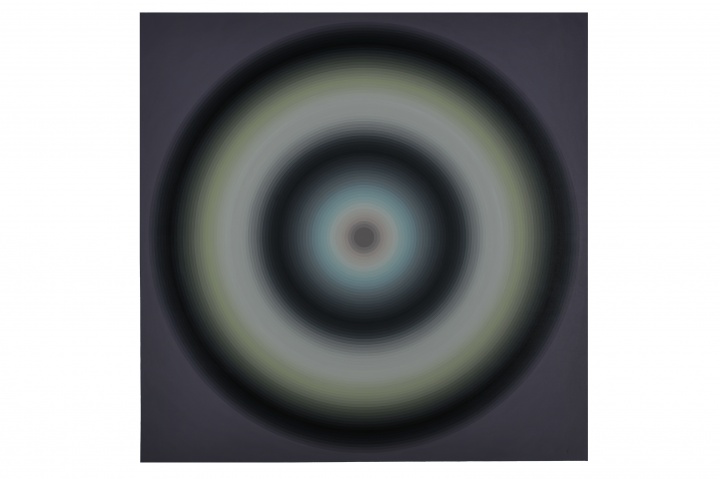 顏磊 《彩輪》 300x300cm 布面丙烯 2005
