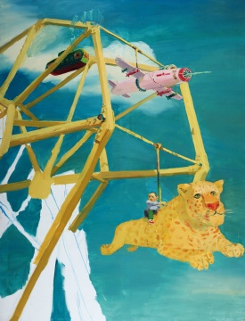 仇曉飛 《大摩天輪》   200x150cm  2003年   成交價147.8萬元   北京保利2014年秋拍
