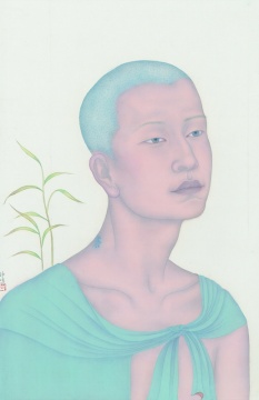 祝錚鳴 《百年孤獨(dú)之四十三》 絹本設(shè)色  52×33cm 2014年
