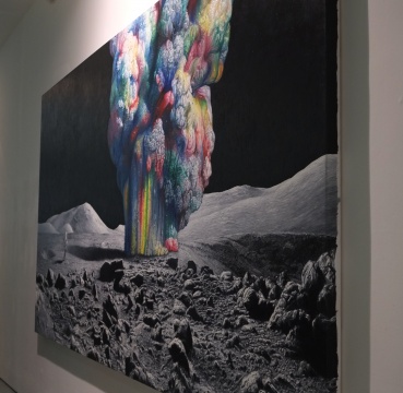 商成祥  《云途系列之八》  430x215cm  布面油畫  2014
