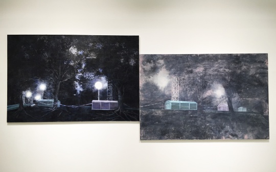 黃春風(fēng) 《從晨到霧》  100×150cm×2    布面油畫    2014
