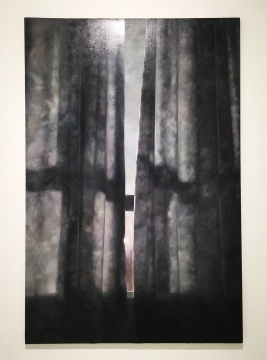 黃春風(fēng) 《黑色寫生1》  150×100cm    布面油畫    2014
