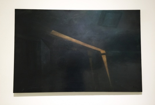 黃春風(fēng) 《黑色寫生2》  75×115cm   布面油畫    2014
