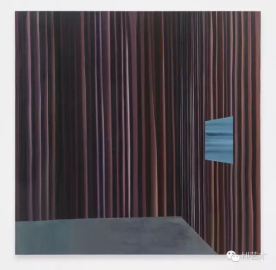 《Curtain#1》 142.24×142.24cm 布面油畫 2012
