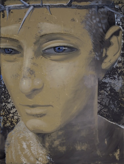 《荊棘的王冠》200×150cm 布面油畫 2015
