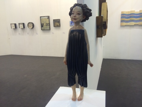 “2011—2014青年藝術(shù)100回顧展”展覽現(xiàn)場(chǎng)，王晶作品現(xiàn)場(chǎng)
