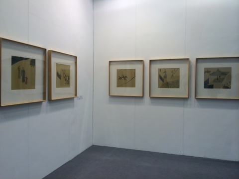 “2011—2014青年藝術(shù)100回顧展”展覽現(xiàn)場(chǎng)，楊寧作品現(xiàn)場(chǎng)
