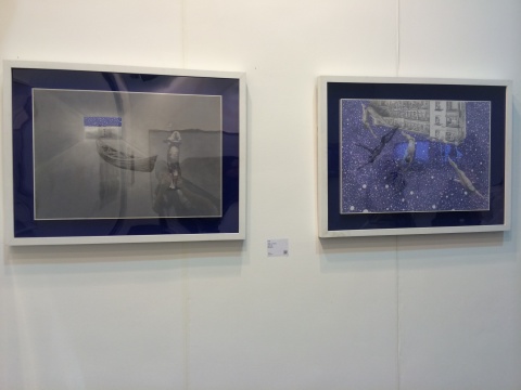 “2011—2014青年藝術(shù)100回顧展”展覽現(xiàn)場(chǎng)，羅薔作品現(xiàn)場(chǎng)
