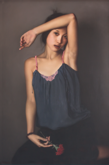 李貴君 《熟悉的目光》 90×60cm 布面油畫 2006
