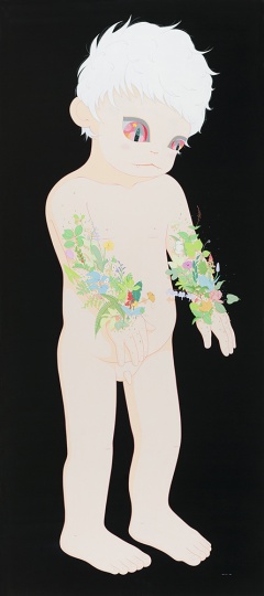 郝朗 《孤獨癥患者1》 250×110cm 布面丙烯  2014 
