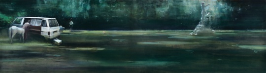 賈藹力《面包車》 110x400cm  布面油畫  2009   成交價(jià)：621萬元
