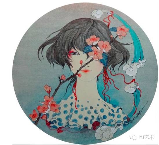 賀娟 《射手座》 直徑 60cm 綜合材料 2015
