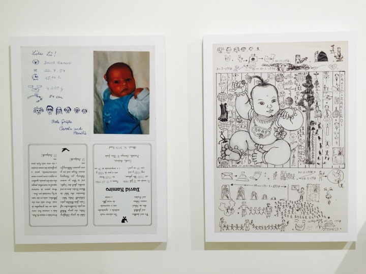 “上世紀(jì)”個展中《對畫/話——沒話找 話、兩地書》
