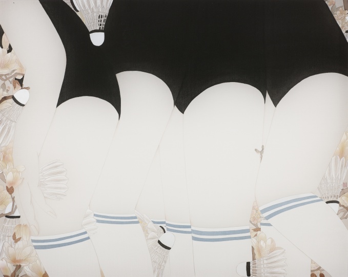 《安晚》 41×51cm 絹本設(shè)色 2015
《安晚》 41×51cm 絹本設(shè)色 2015
