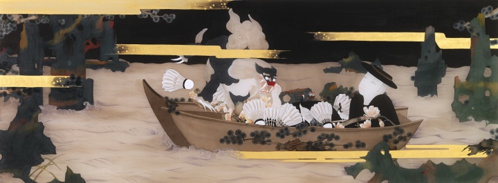 《如也》 60×158cm 絹本設(shè)色 2016
《如也》 60×158cm 絹本設(shè)色 2016