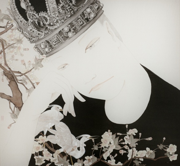 《明》 34×39cm 絹本設(shè)色 2015
《明》 34×39cm 絹本設(shè)色 2015