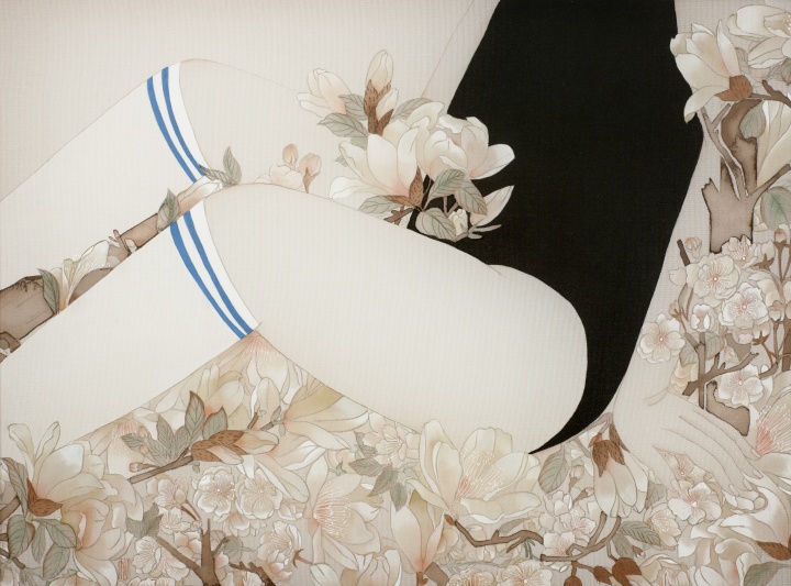 《豆蔻》 23×32cm 絹本設(shè)色 2015
《豆蔻》 23×32cm 絹本設(shè)色 2015