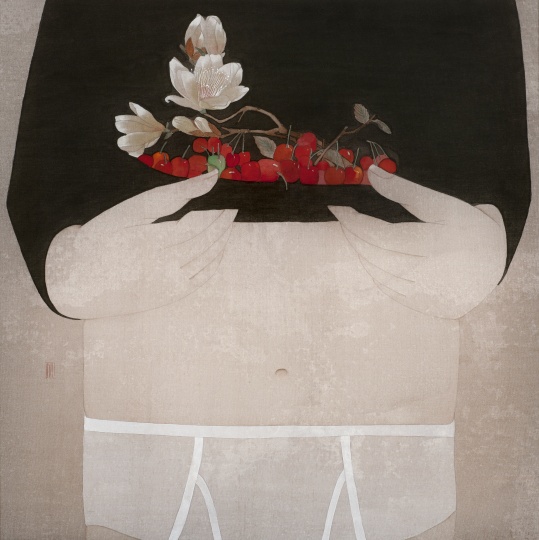 《倥傯》 35×35cm 絹本設(shè)色 2015
《倥傯》 35×35cm 絹本設(shè)色 2015