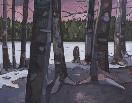 《密林穿行》200×155cm 布面油畫 2016