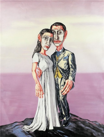 《A 系列之三：婚禮》 296×231cm  布面油畫  2001
成交價(jià)：4025萬人民幣   北京保利香港2011年春季拍賣會(huì)

