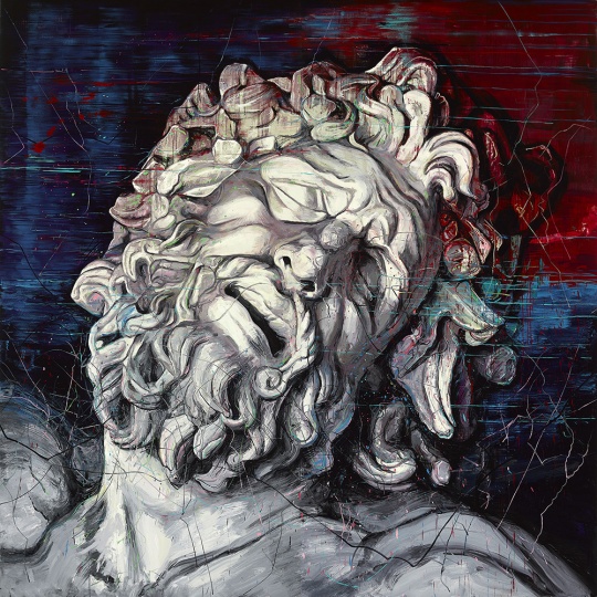 《拉奧孔》400 x 400 cm 布面油畫2015  ?曾梵志工作室

