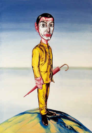《江湖》 248×175cm  布面油畫  2001
成交價(jià)：3011萬港幣（2384.7萬人民幣） 佳士得香港2013年春季拍賣

