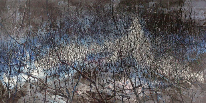 《無題06-3》（三聯(lián)作） 250.2×509.8cm  布面油畫  2006
成交價(jià)：1947萬人民幣  佳士得上海2014年秋季拍賣會(huì)
