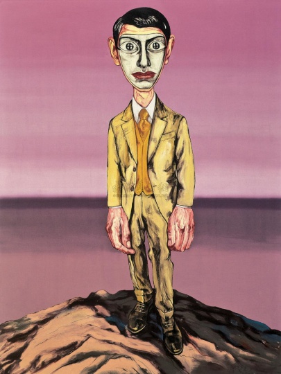 《面具系列》198.2×149.5cm 布面油畫  2000
成交價(jià)：1970萬港幣（1729.7萬人民幣） 佳士得香港2010年春季拍賣會(huì)
