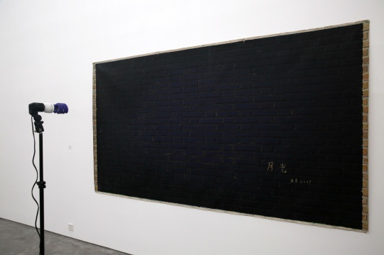 展覽展出了張慧的作品《我過去的情人變老了》 67×301cm 布面丙烯 2008
