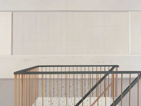 梁浩 《樓閣小爆炸》 200×150cm 布面油畫 2014
