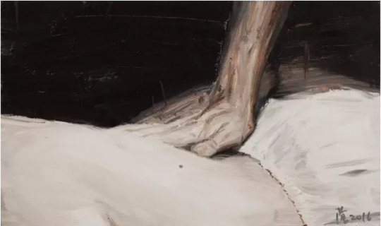 《瞬間 2》30X50CM  布面油畫   2016