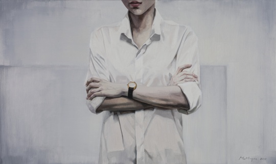 《不看手表的人》 60×100cm 布面油畫 2015
