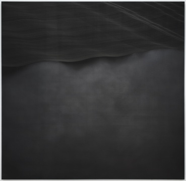 M.本杰明·赫恩登 《曲線7&8號(hào)》152.48 x 152.4 cm 亞麻布上銀尖筆，石墨，明膠，大理石灰 2017
