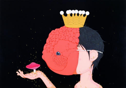 郝朗《金魚王子》140×200cm 布面丙烯 2009年