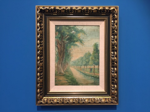 胡粹中 《公園一景》 30.5×23.5cm 紙板油畫 1951.04 胡粹中 《公園一景》 30.5×23.5cm 紙板油畫 1951.04