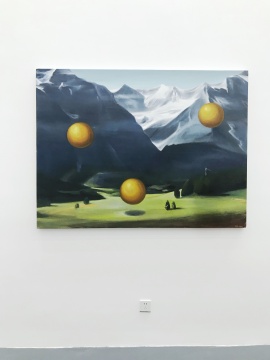 楊蕊的作品像一個(gè)抽象的現(xiàn)場(chǎng)，營(yíng)造的現(xiàn)場(chǎng)觀感曖昧不清，相互之間關(guān)系都像是物件和物件的平行，彼此沒有關(guān)聯(lián)。
