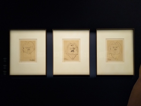 巴勃羅·畢加索筆下的巴爾扎克（石版畫），1952
