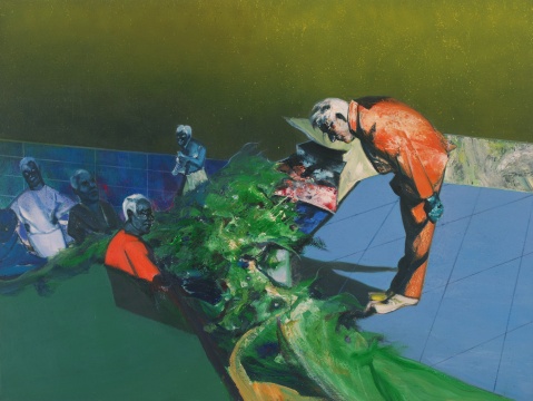 周文中《躬》190x250cm 布面油畫 2017
